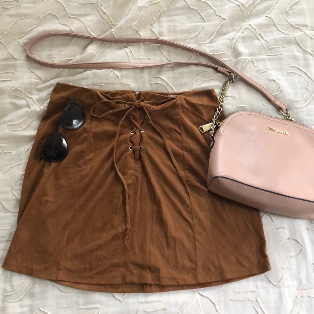 Suede mini Skirt